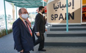 Miquel Iceta, Ministro de Cultura y Deporte, visita el Pabellón de España en Expo Dubái 2020 - España Expo Dubai 2020