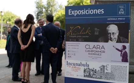 Inauguración de la exposición sobre Clara Campoamor en la BNE