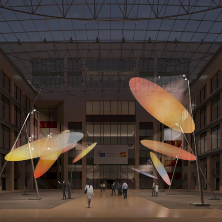 A solar-inspired artistic project will decorate the Council buildings during the Spanish Presidency of the Council of the EU in 2023